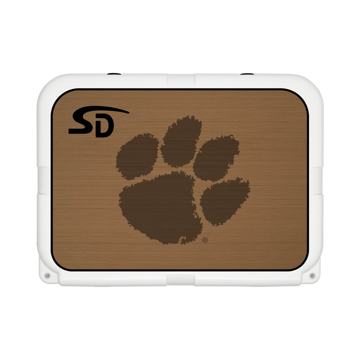 Seadek Collegiate Cooler Pad - YETI Tundra 35 - Mocha / Black, Clemson - 57499-80093