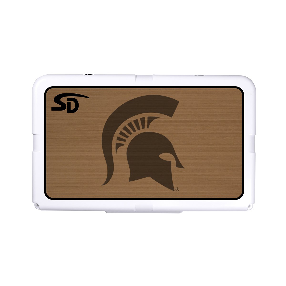 Seadek Collegiate Cooler Pad - RTIC 45 - Mocha / Black, Michigan State University - 57684-80093