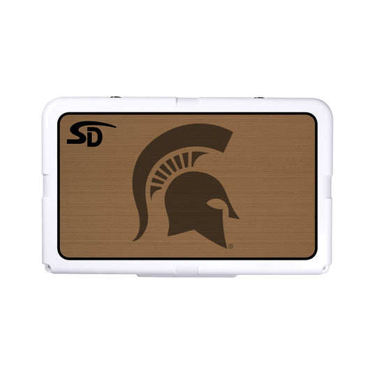 Seadek Collegiate Cooler Pad - RTIC 45 - Mocha / Black, Michigan State University - 57684-80093