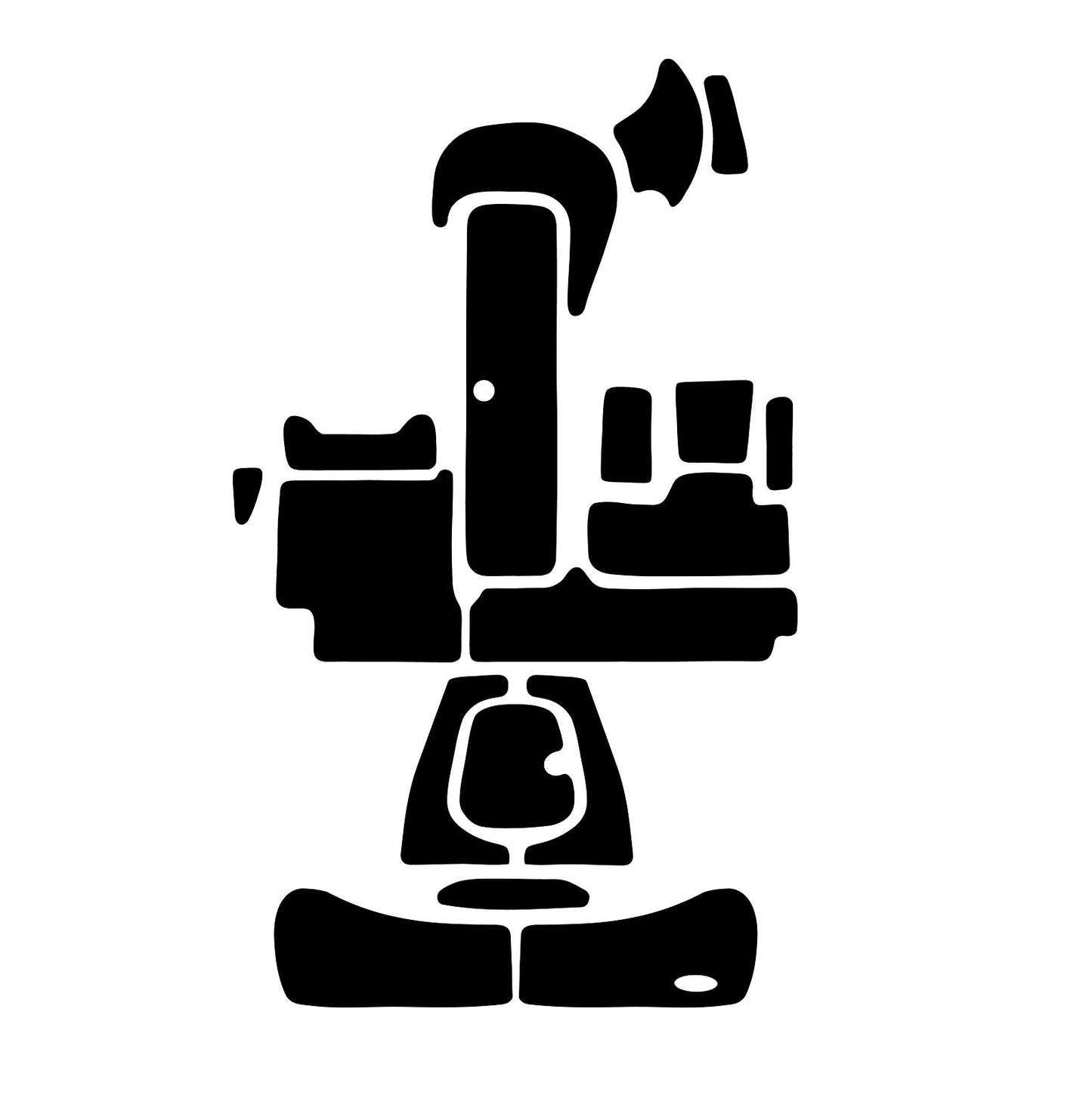 SBT Black Tip Complete Traction Mat Kit Sea-Doo Challenger/Speedster 96-98-2000 - 130BT803