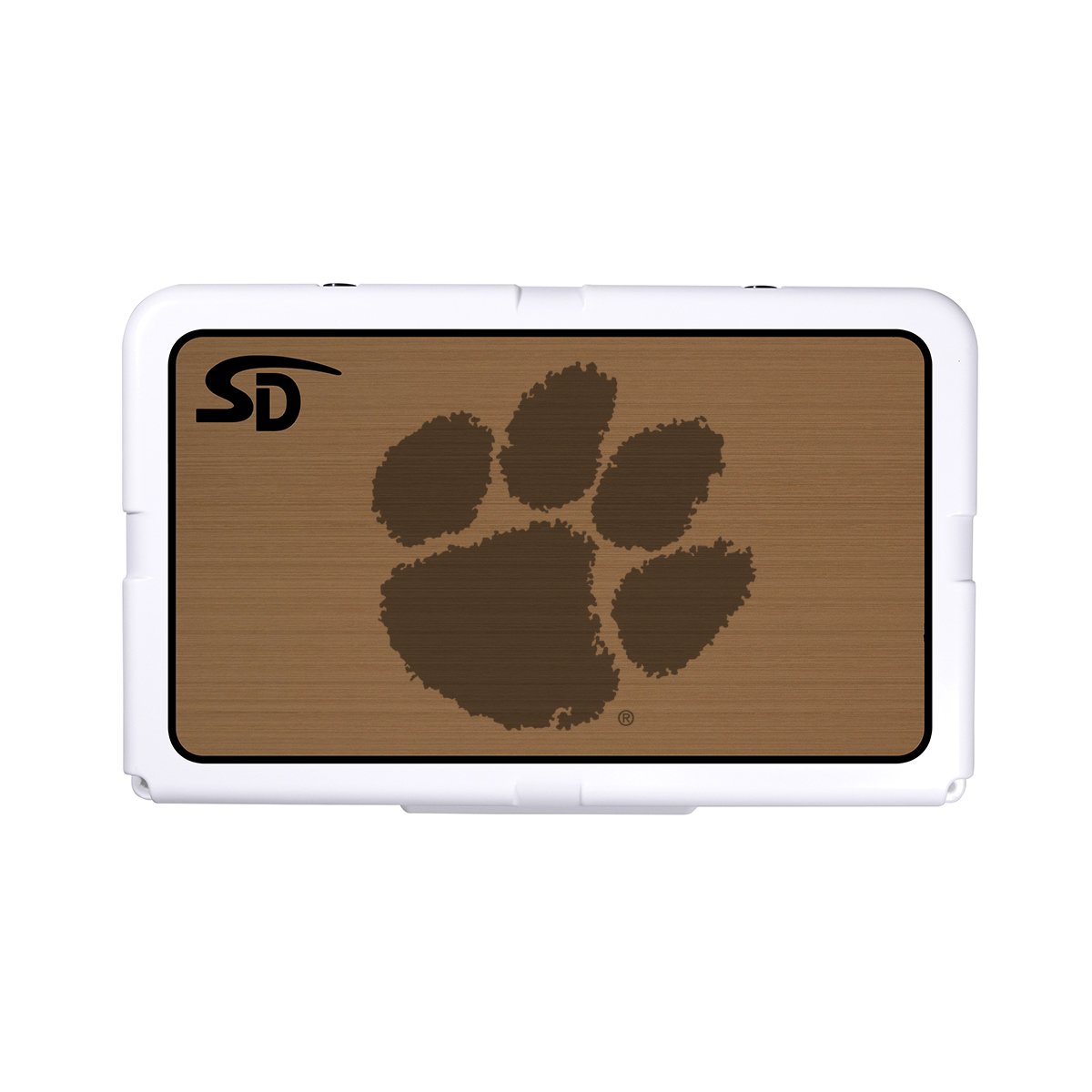 Seadek Collegiate Cooler Pad - RTIC 45 - Mocha / Black, Clemson - 57662-80093