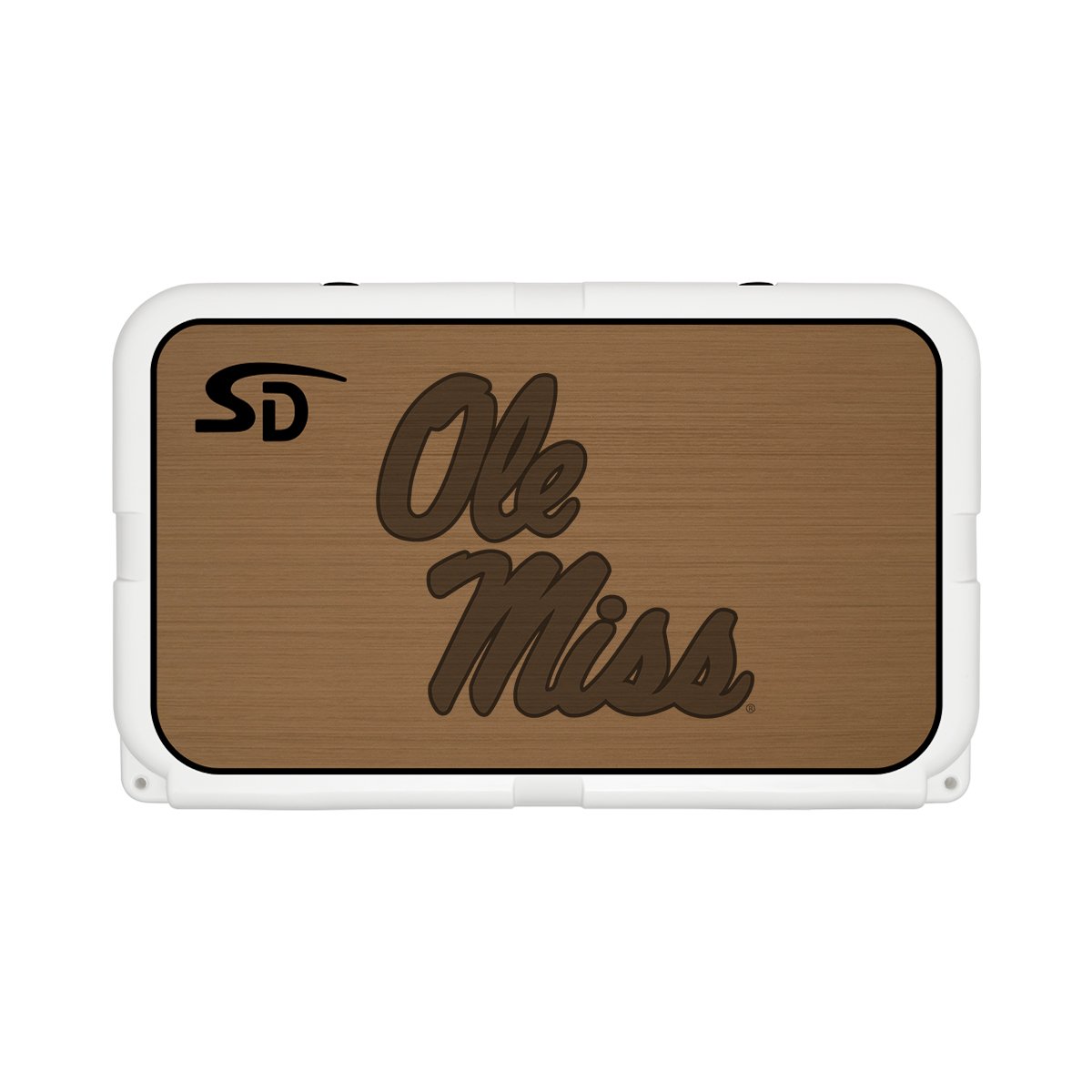 Seadek Collegiate Cooler Pad - YETI Tundra 45 - Mocha / Black, University of Mississippi - 57519-80093